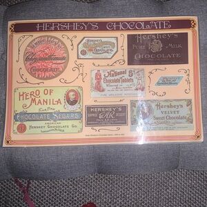 Hershey's Chocolate Vintage Placemat/ Poster